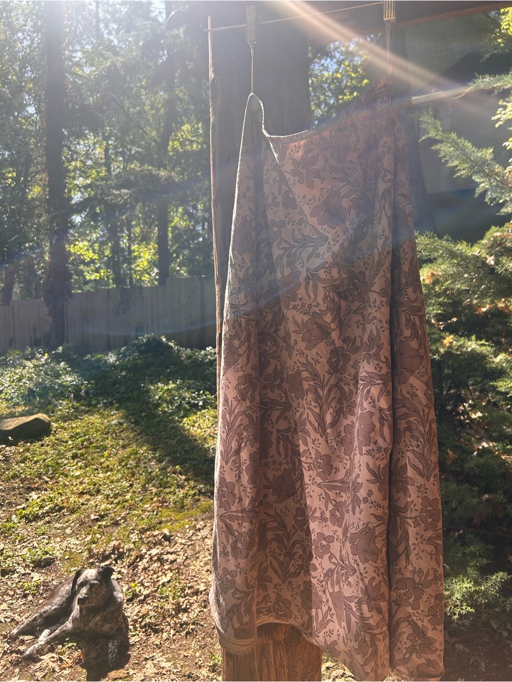 Sundance Light Mauve Floral Skirt